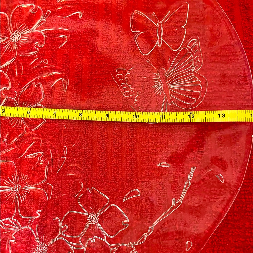 Beautiful butterfly design serving platter